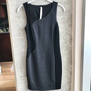 Bailey 44 Black/Grey Time Warp Dress XS